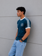 Country Club  Ringer Tee Slim Fit - Petrol