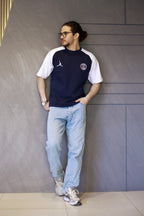 PSG x Jordan Cotton Oversized Tee - Navy