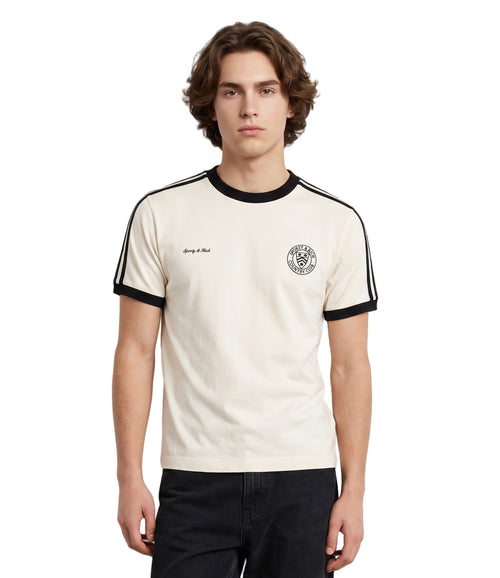 Country Club  Ringer Tee Slim Fit  - Off White