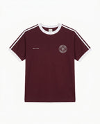 Country Club Ringer Tee Slim Fit - Burgundy