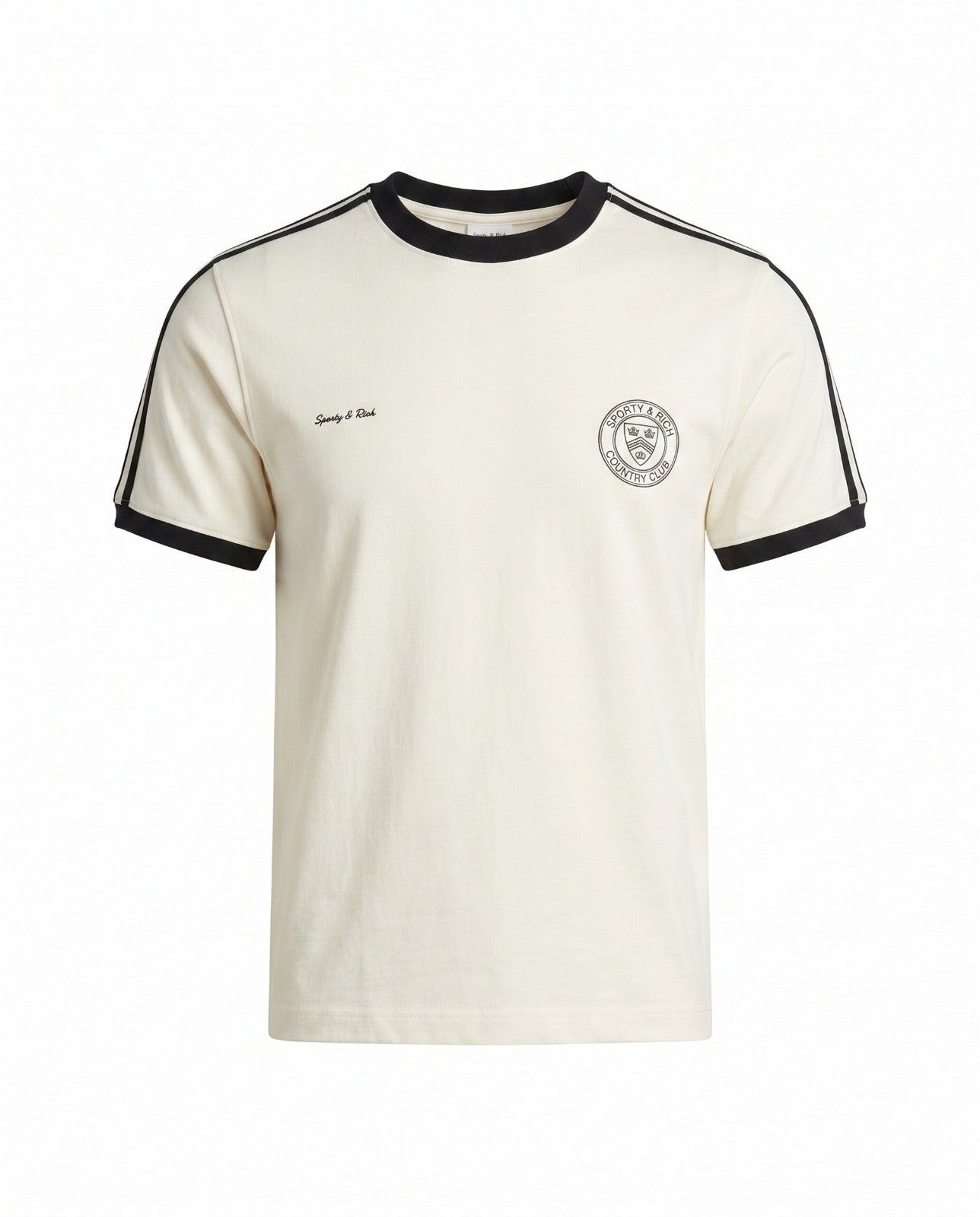 Country Club  Ringer Tee Slim Fit  - Off White
