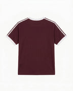Country Club Ringer Tee Slim Fit - Burgundy