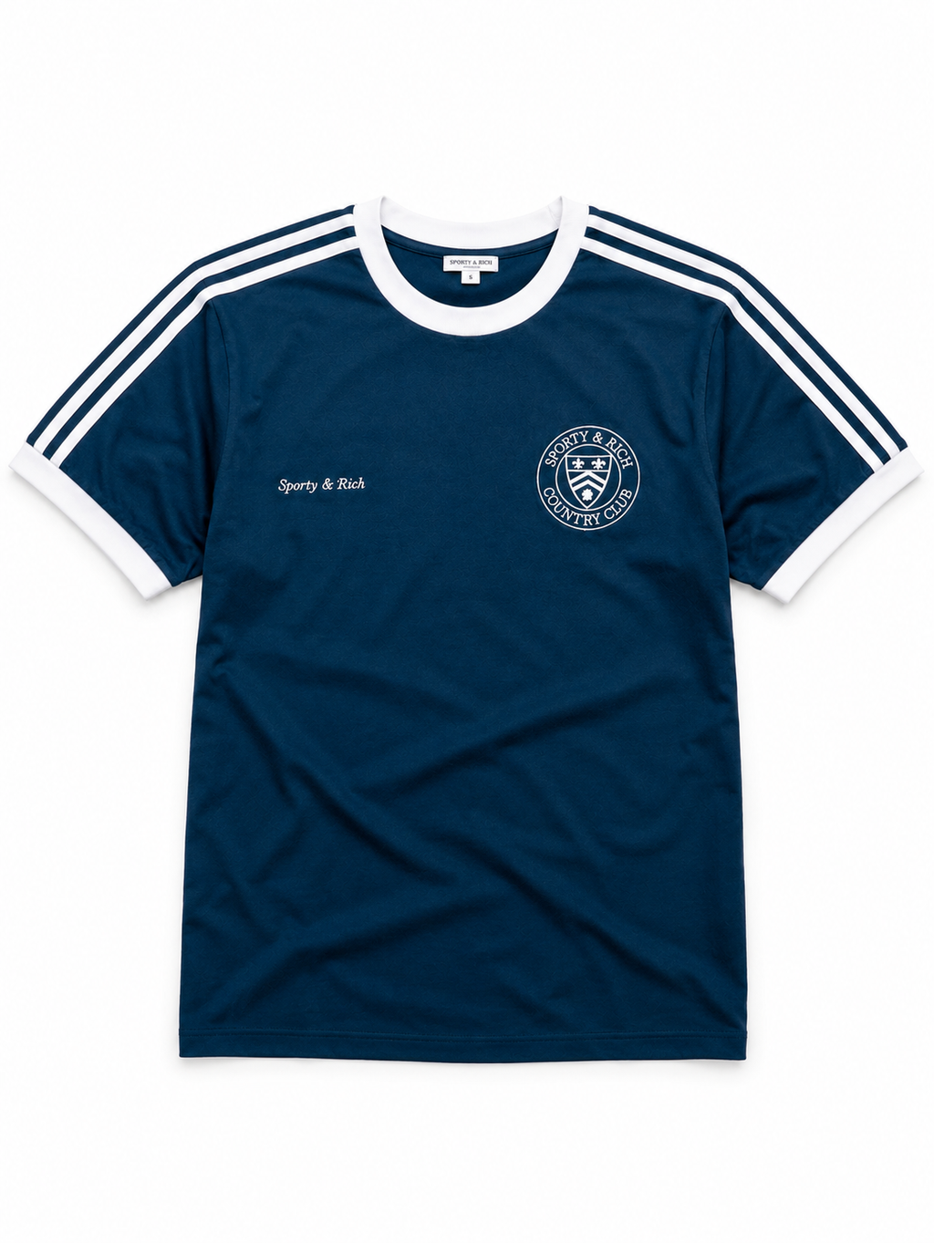 Country Club  Ringer Tee Slim Fit - Petrol